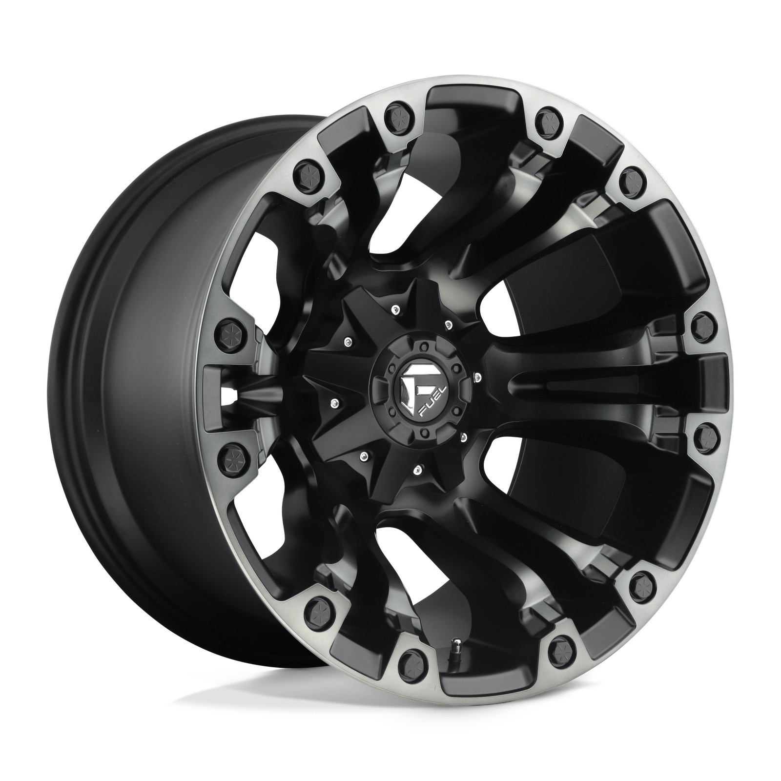 1 New 18X9 Fuel 1PC D851 Vapor Black 5X114.3 5X127 5X4.5 5X5 ET-12 Wheel Rim