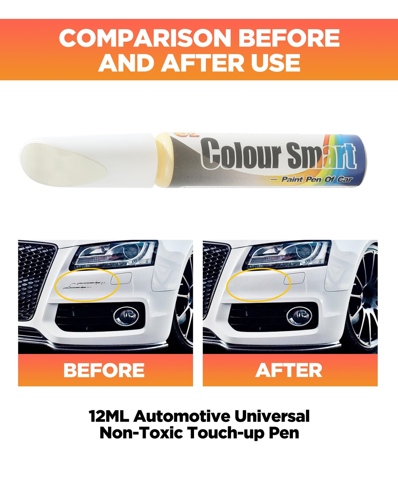 AOCISKA Car Scratch Remover,Car Paint 0.04 Ounce (Pack of 1), White
