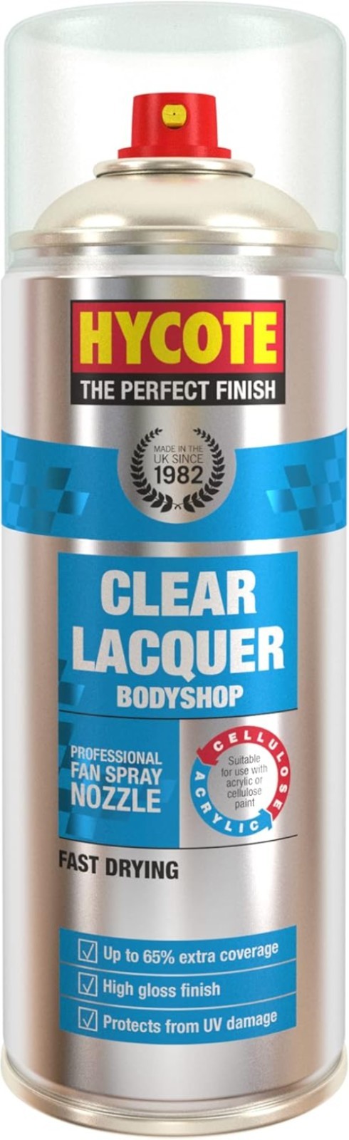 Clear Lacquer Spray Paint with Water Resistance for Metal and Plastic Surfaces