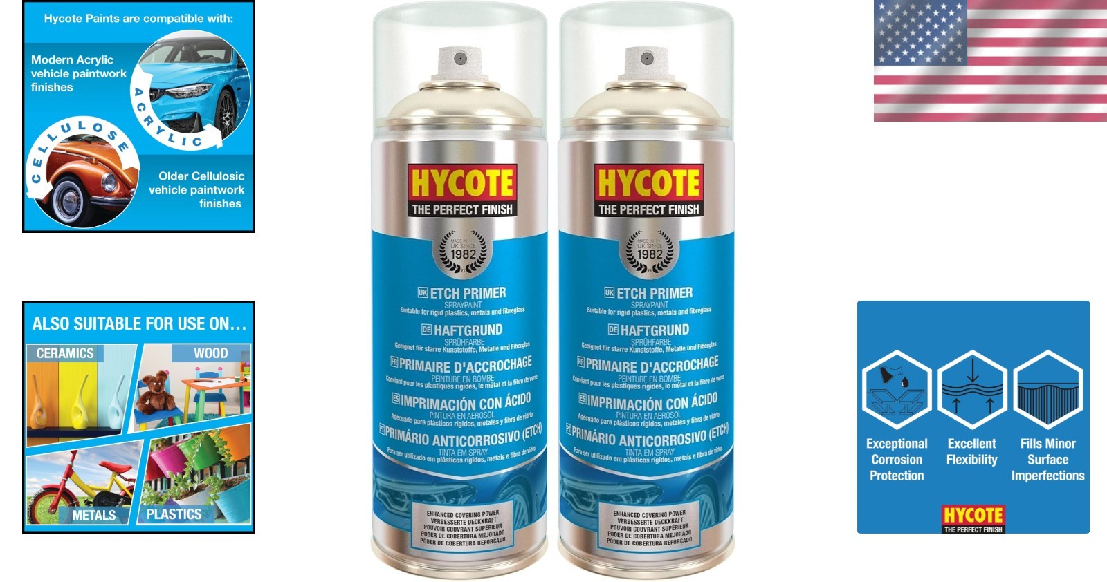 13.5 Oz Aerosol Etch Primer Spray Paint â€“ Superior Coverage for Metal Finishes