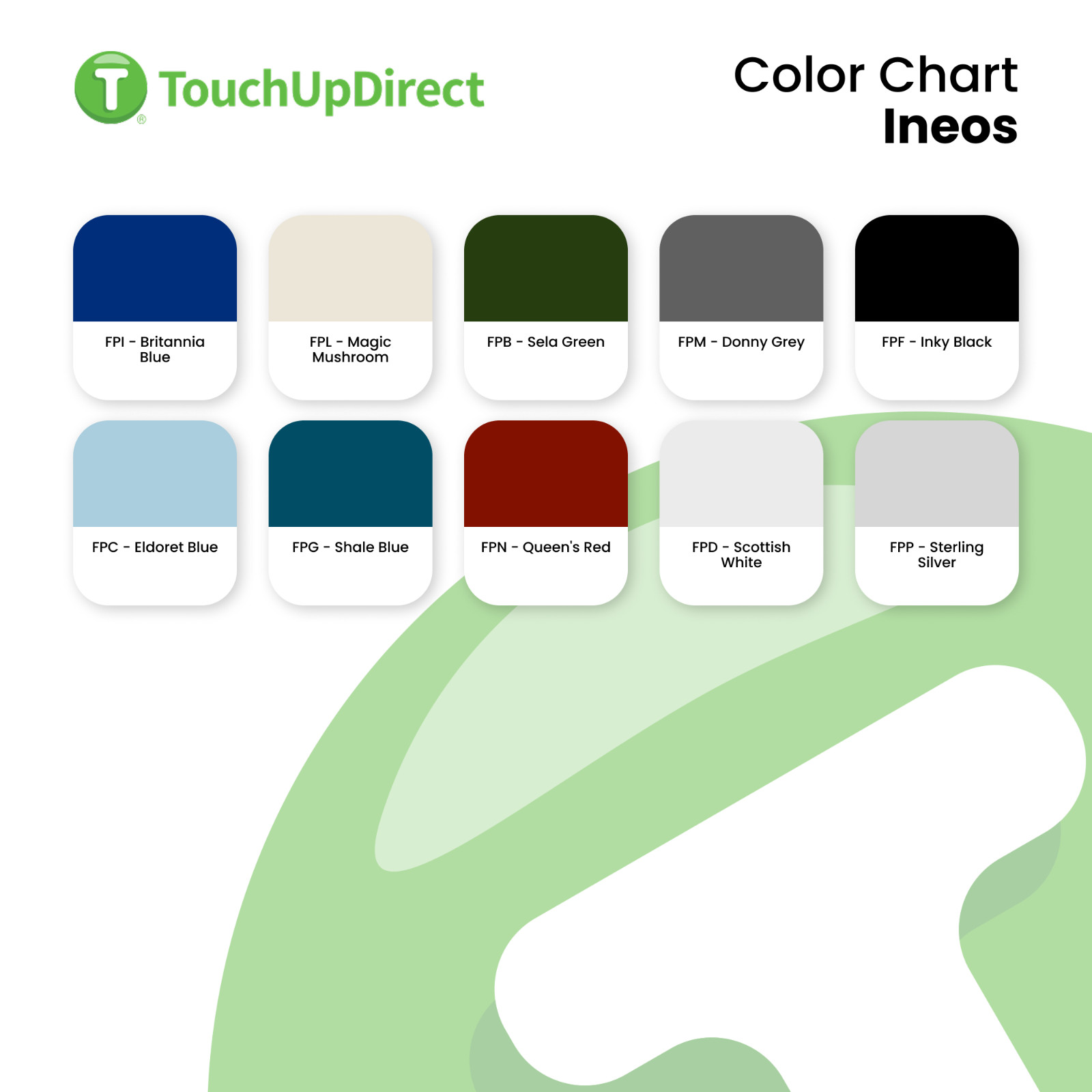 Ineos Touch Up Paint by TouchUpDirect – Brush or Spray Paint – Choose A Color