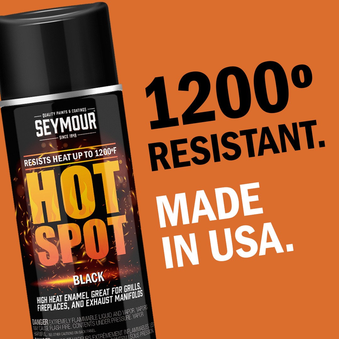 Seymour 16-1203 Hot Spot High-Heat Spray PaintBlack (12 oz)