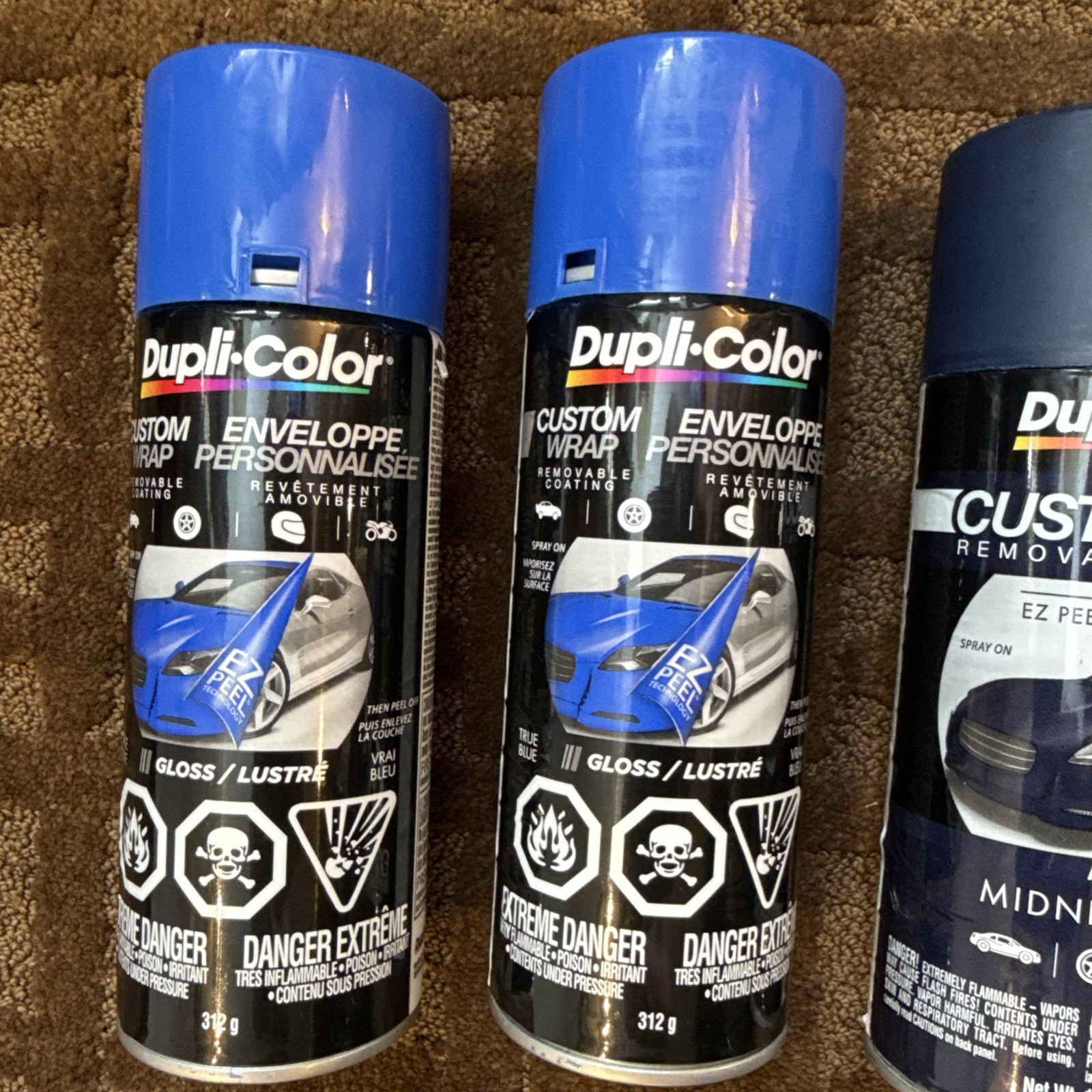 Dupli Color Custom Wrap- (2) cans of True Blue & (1) can of Midnight Blue 11oz