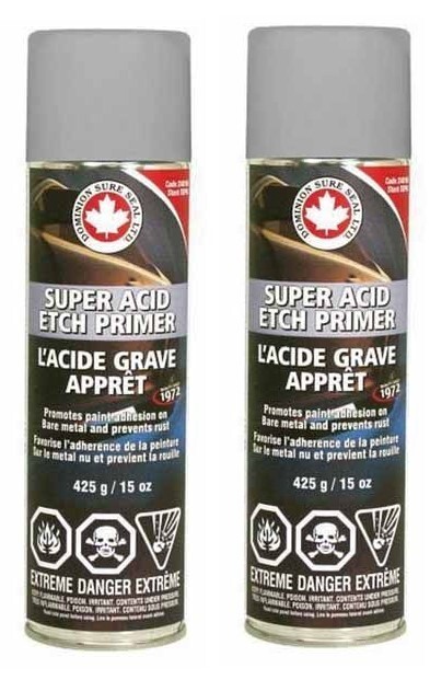 Dominion Sure Seal 24010 Super Acid Etch Gray Aerosol Primer (425 g) (2 Pack)