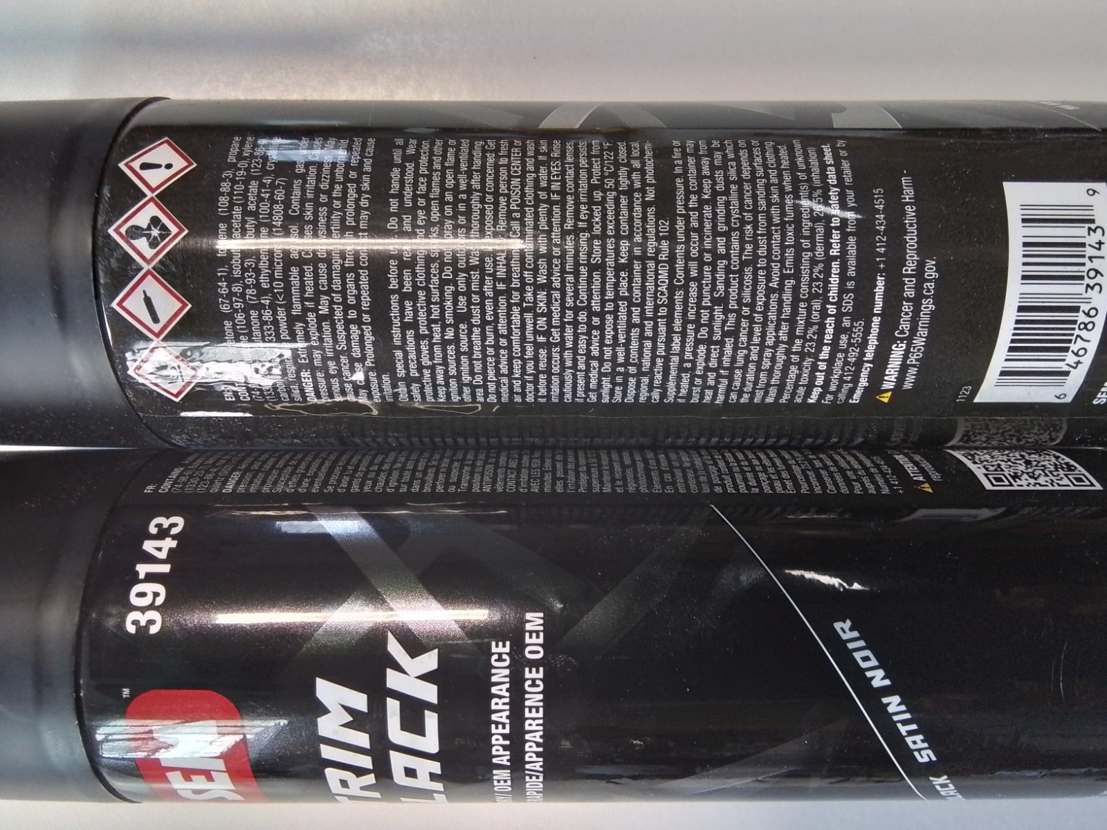 SEM 39143 Trim Black Aerosol (2 Cans)