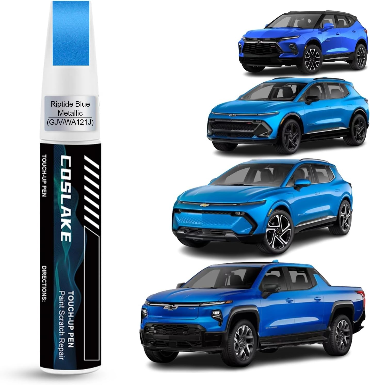 12ml Riptide Blue Metallic Touch Up Paint Kit for Fast, Flawless Vehicle Repairs