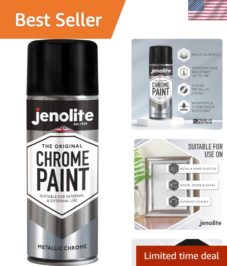 Smooth Gloss Chrome Spray Paint – Corrosion Resistant for Various Surfaces 400ml