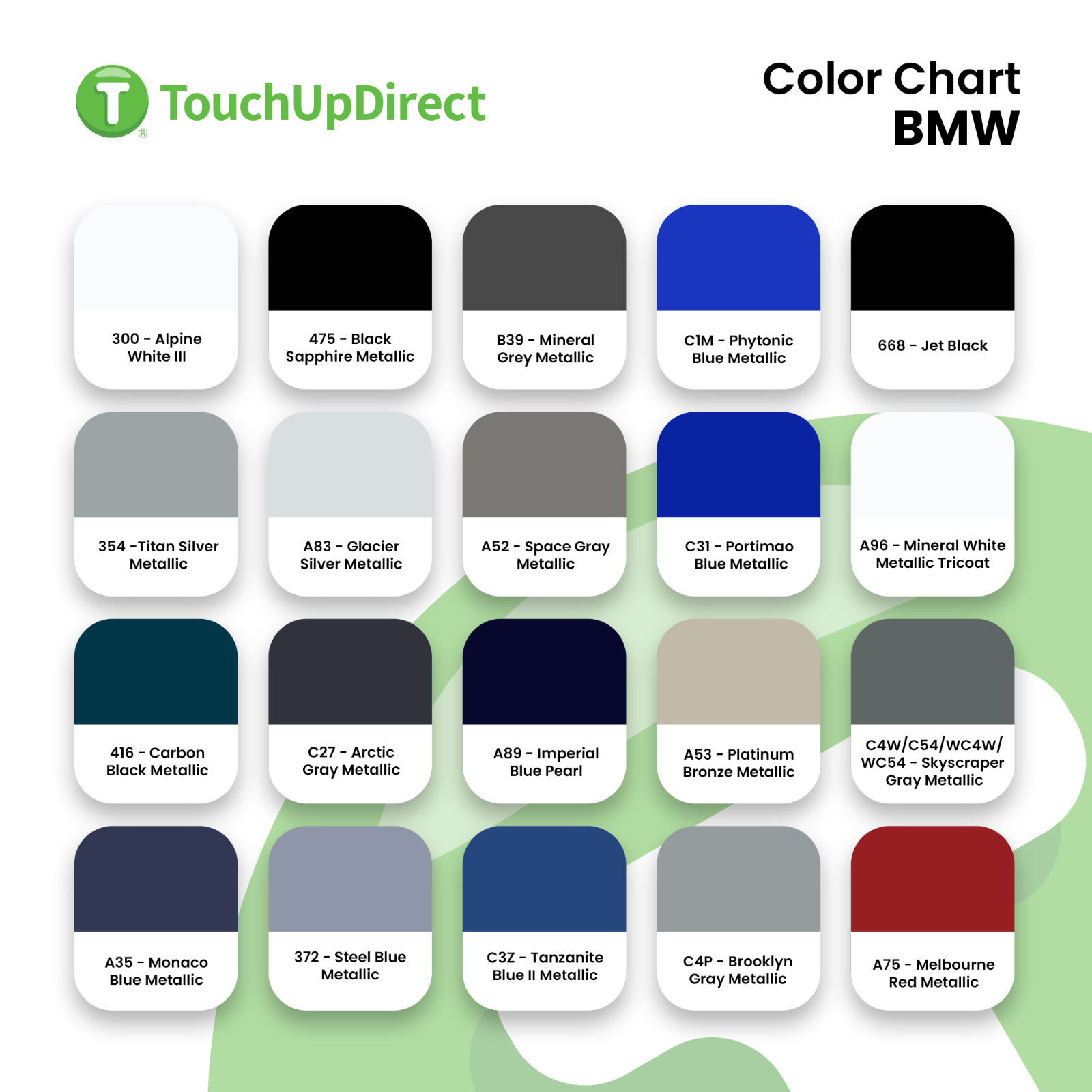 BMW Touch Up Paint by TouchUpDirect – Brush or Spray Paint – Choose Your Color