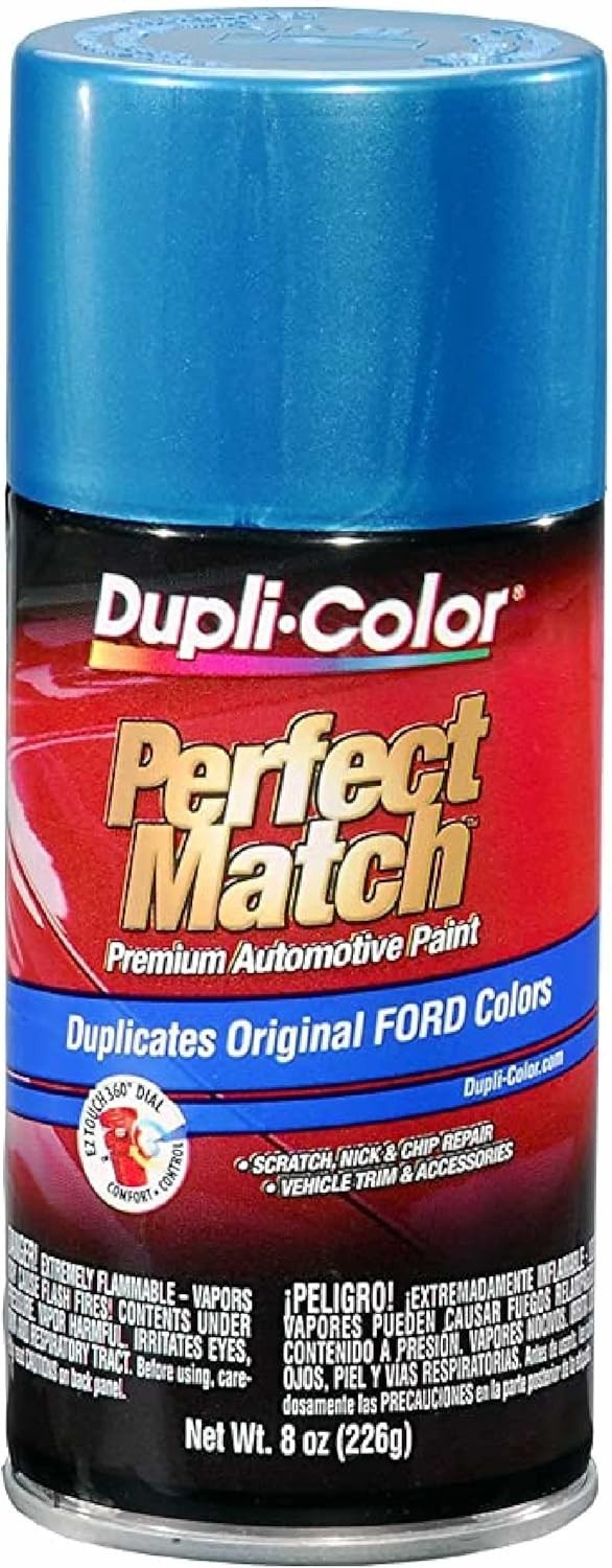 Duplicolor BFM0382 For Ford Code 3P Medium Blue Metallic 8 oz Spray Paint Can