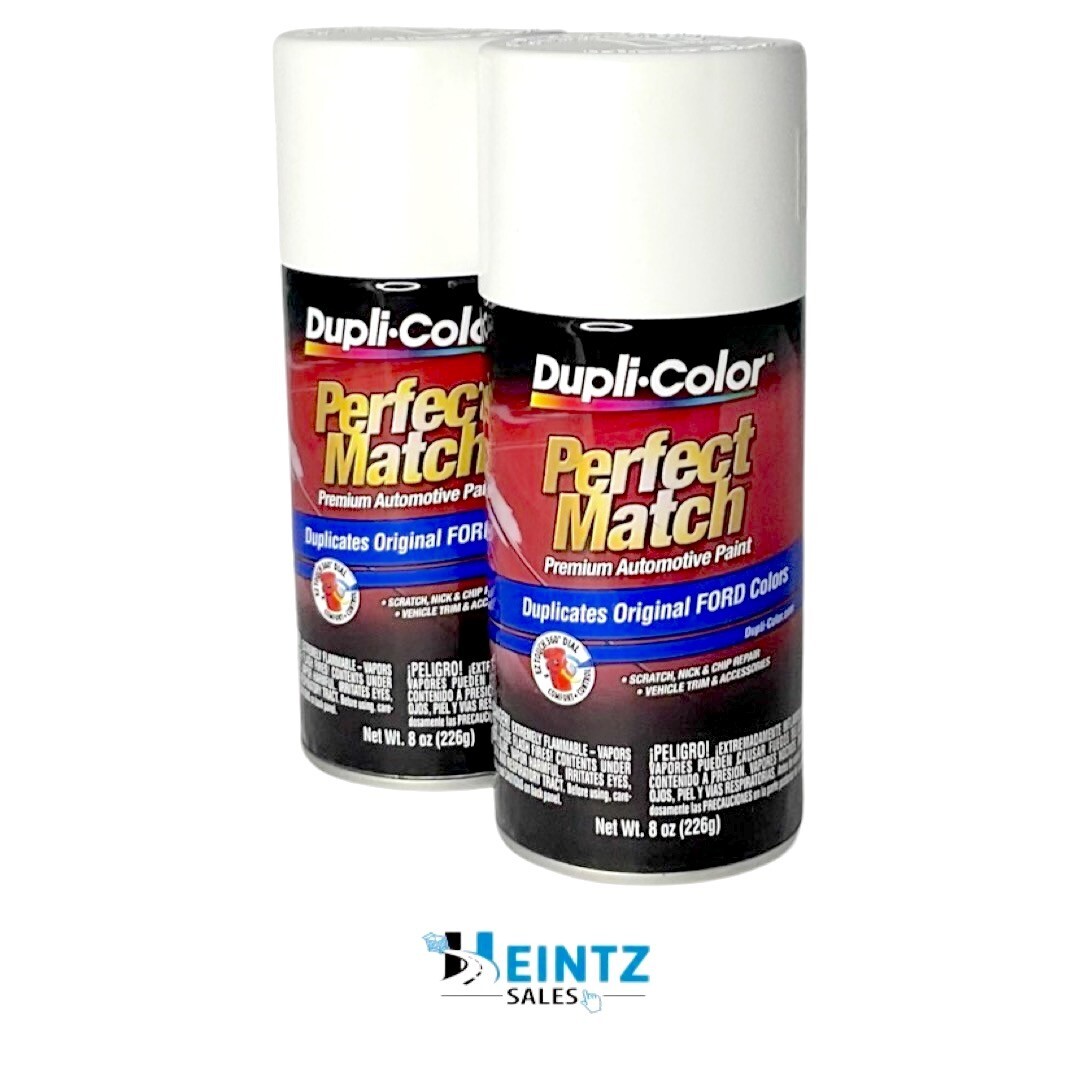 Duplicolor BFM0335 Perfect Match Ford Performance White 8oz WB/WP/WT/YA (2 PACK)
