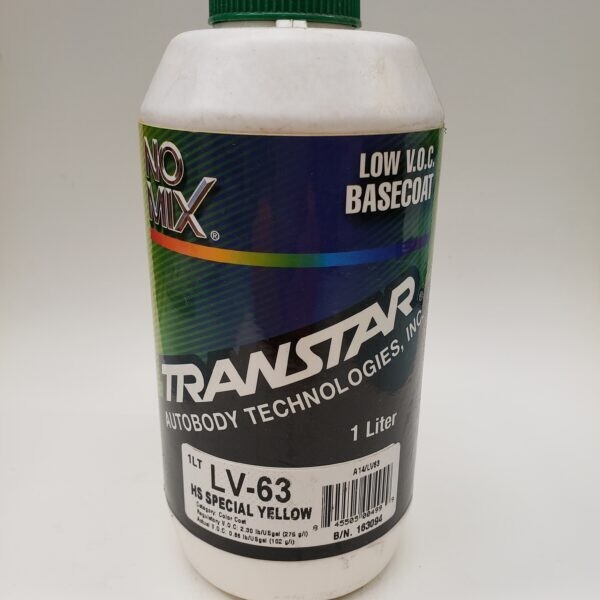 Transtar LV63 Hs Special Yellow – No Mix Automotive Paint Toner – 1 Liter