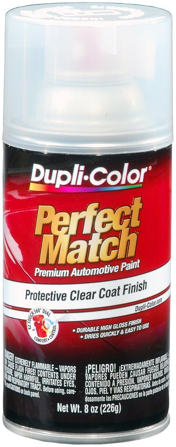 Duplicolor BCL0125 Perfect Match Protective CLEAR Top Coat Finish 8oz Spray Can