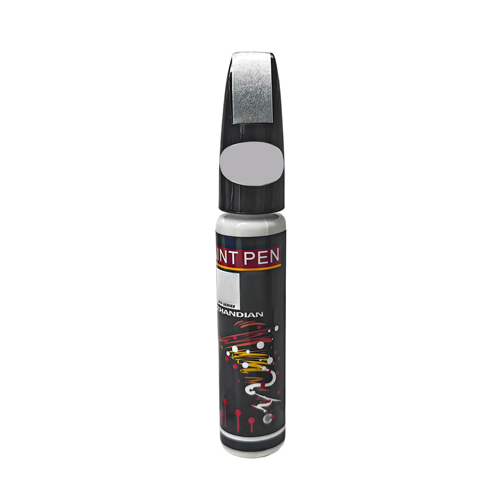 Touch Up Paint for Car Silver Gray 2-in-1 Scratch Repair Pen Brush Marker Kit