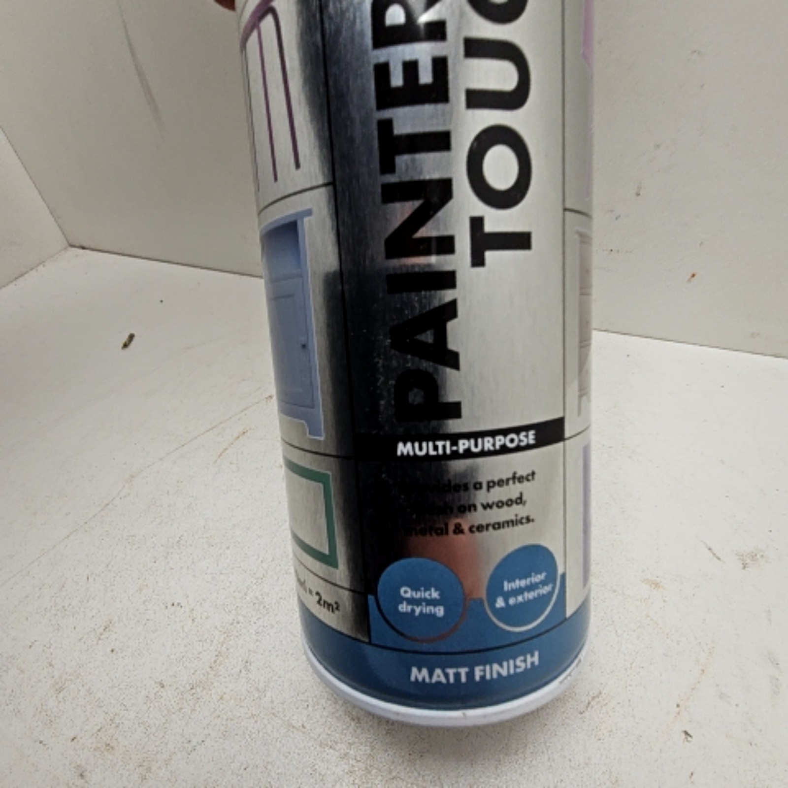 Rust-Oleum Painter’s Touch Multi-Purpose White Matt Spray Paint 400ml ref15