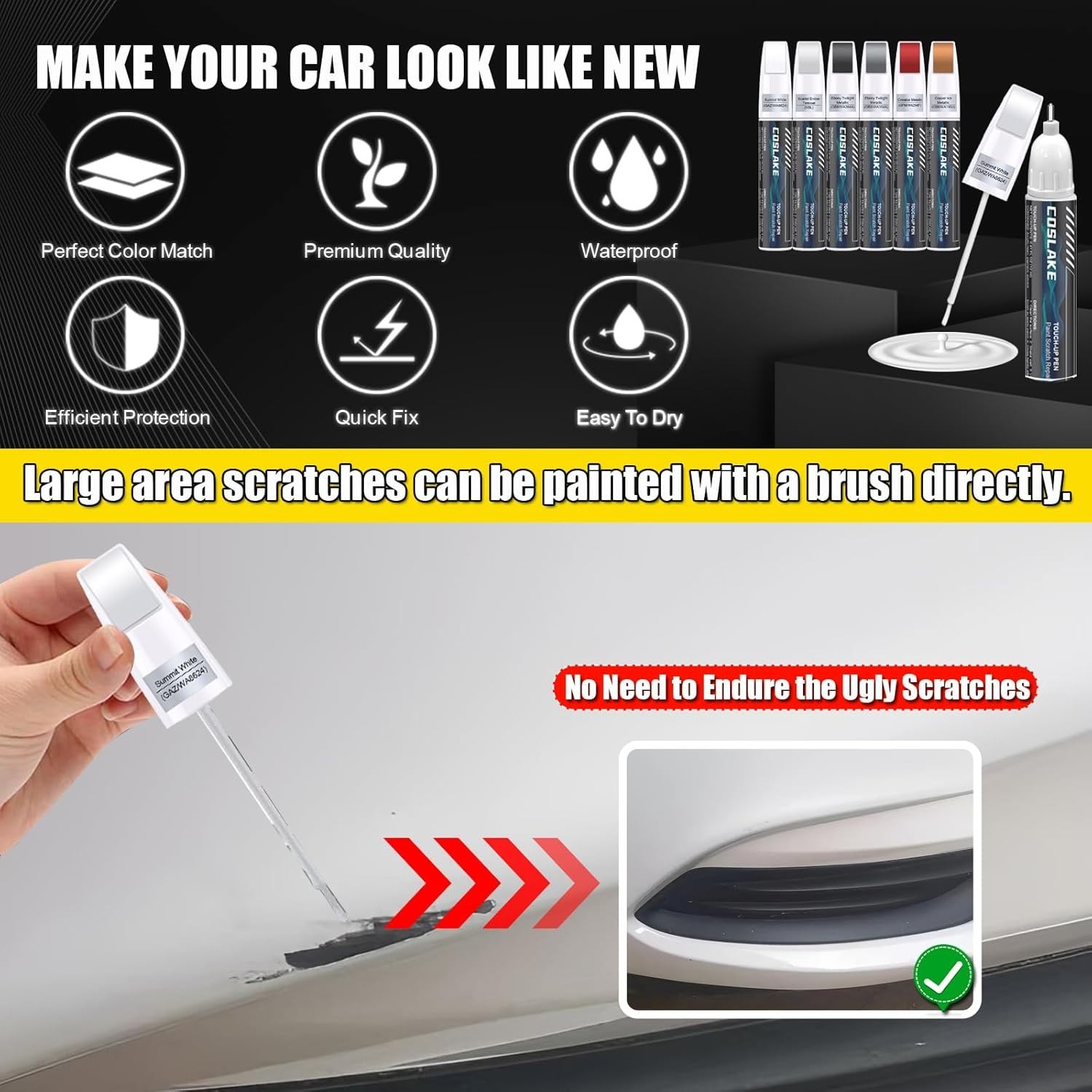Buick White Frost Tricoat Touch Up Paint – Quick & Easy Scratch Repair Solution