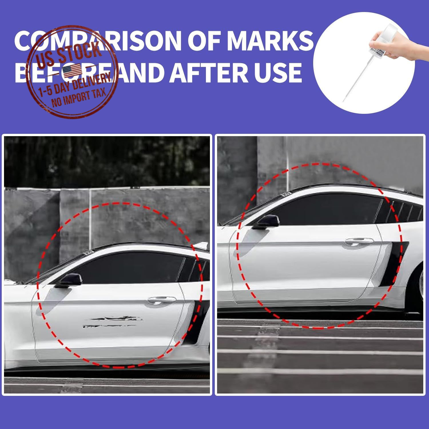 Agate Black Metallic Touch Up Paint for Ford Car Paint Pen Scratch Repair