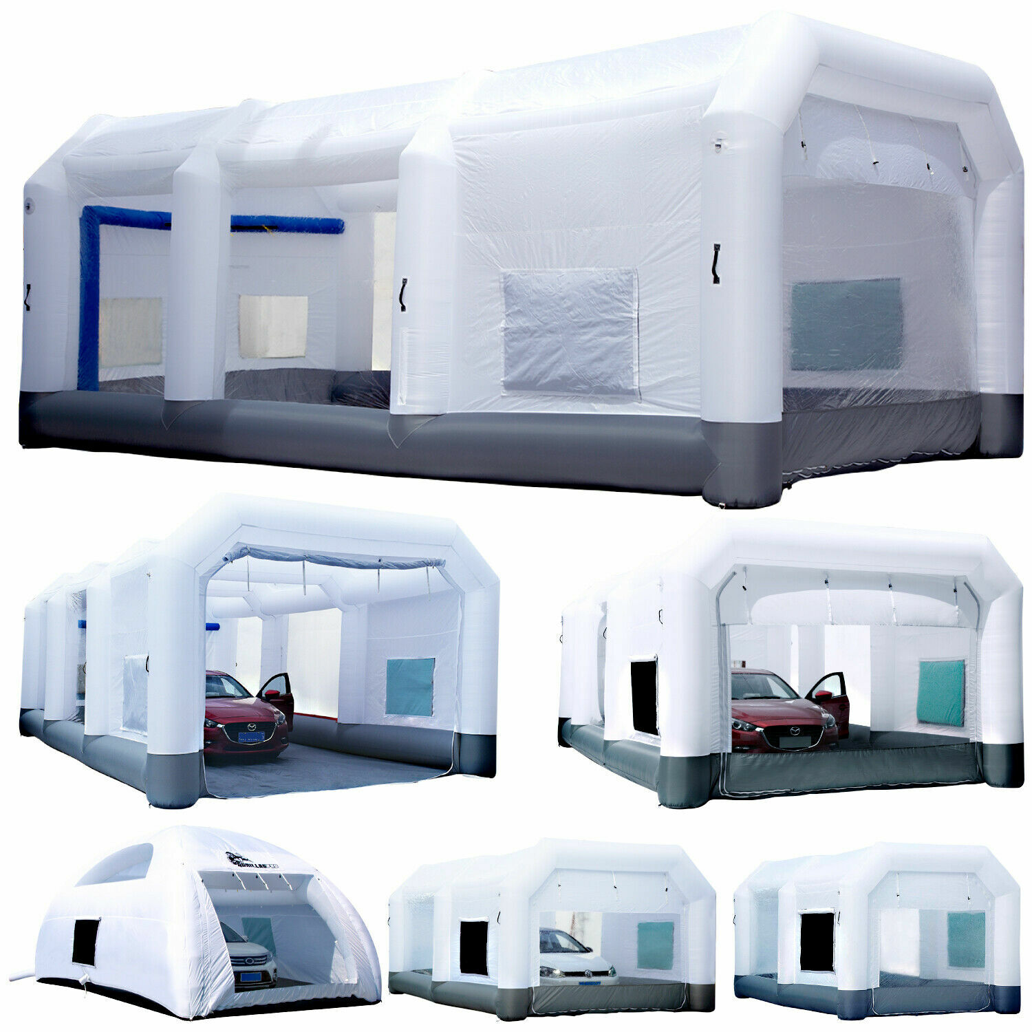 GORILLASPRO Inflatable Paint Booth with Blower Upgrade Air Filter System 7 Sizes