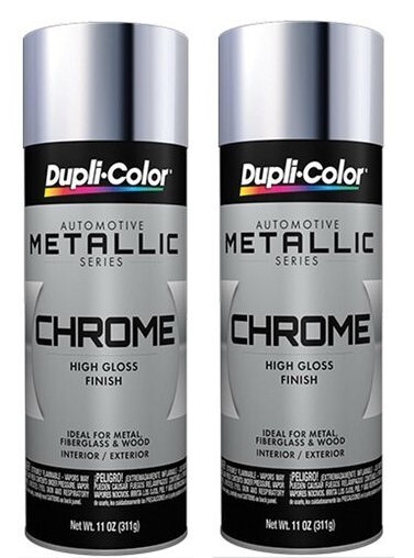 Dupli-Color CS101 High Gloss Metallic Chrome Automotive Spray Paint (2 pack)