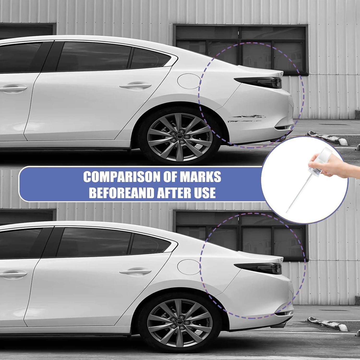 Rust Resistant Snowflake White Pearl Tricoat Touch Up Paint – Perfect for Mazda