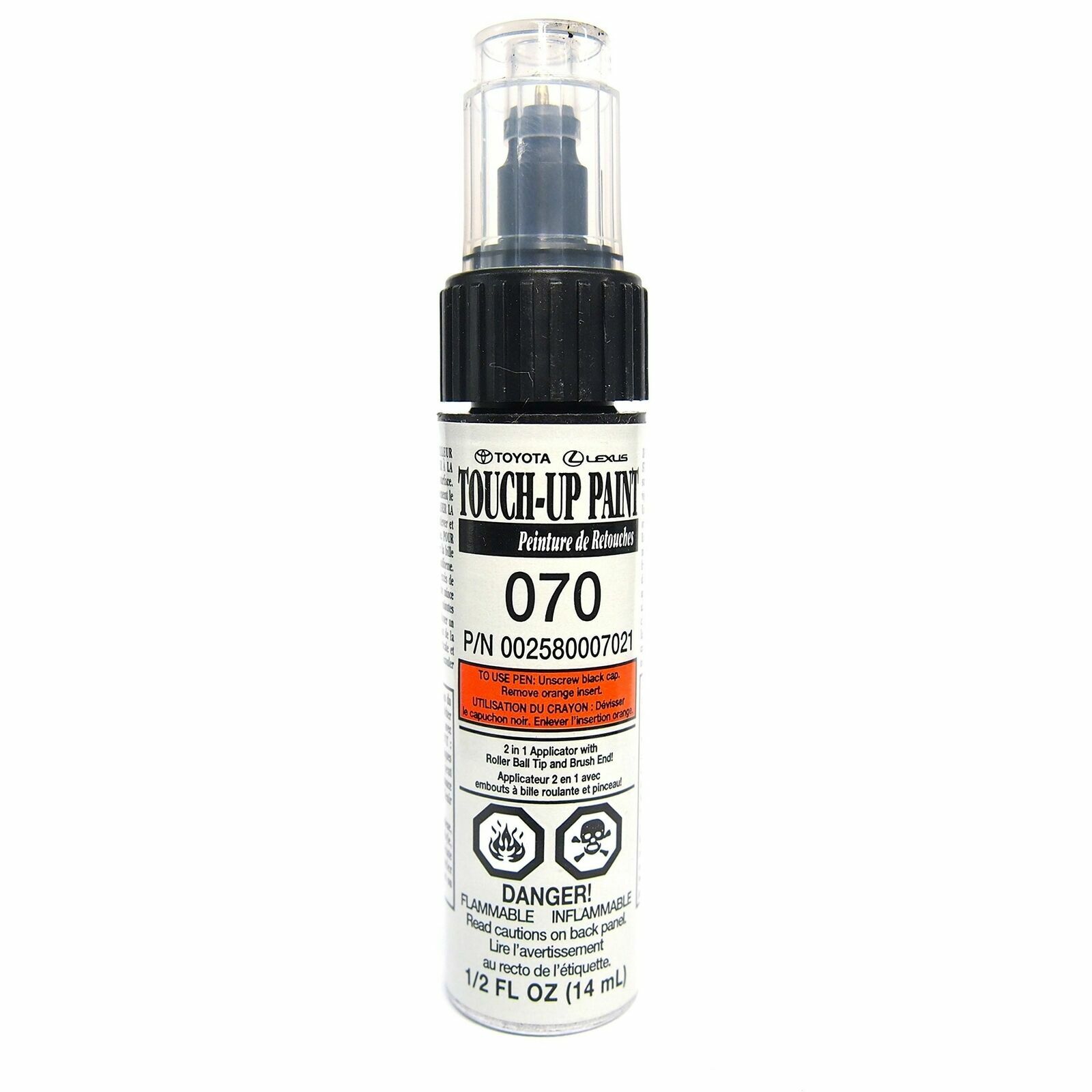 GENUINE TOYOTA BLIZZARD PEARL TOUCH-UP PAINT PEN 00258-00070-21 CODE 070 OEM