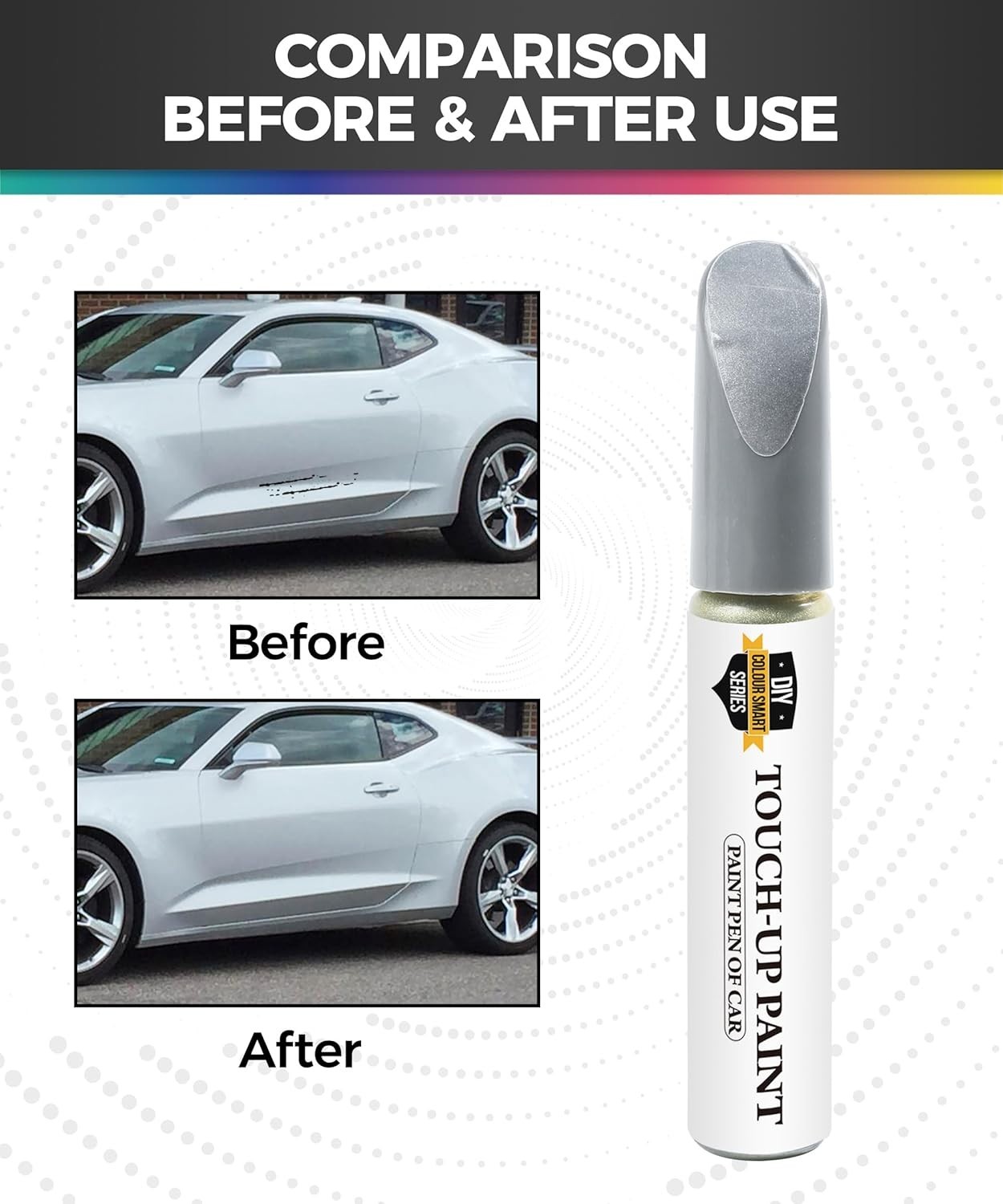 Waterproof Car Scratch Repair Pen – Rust Resistant Touch Up Paint in Silver