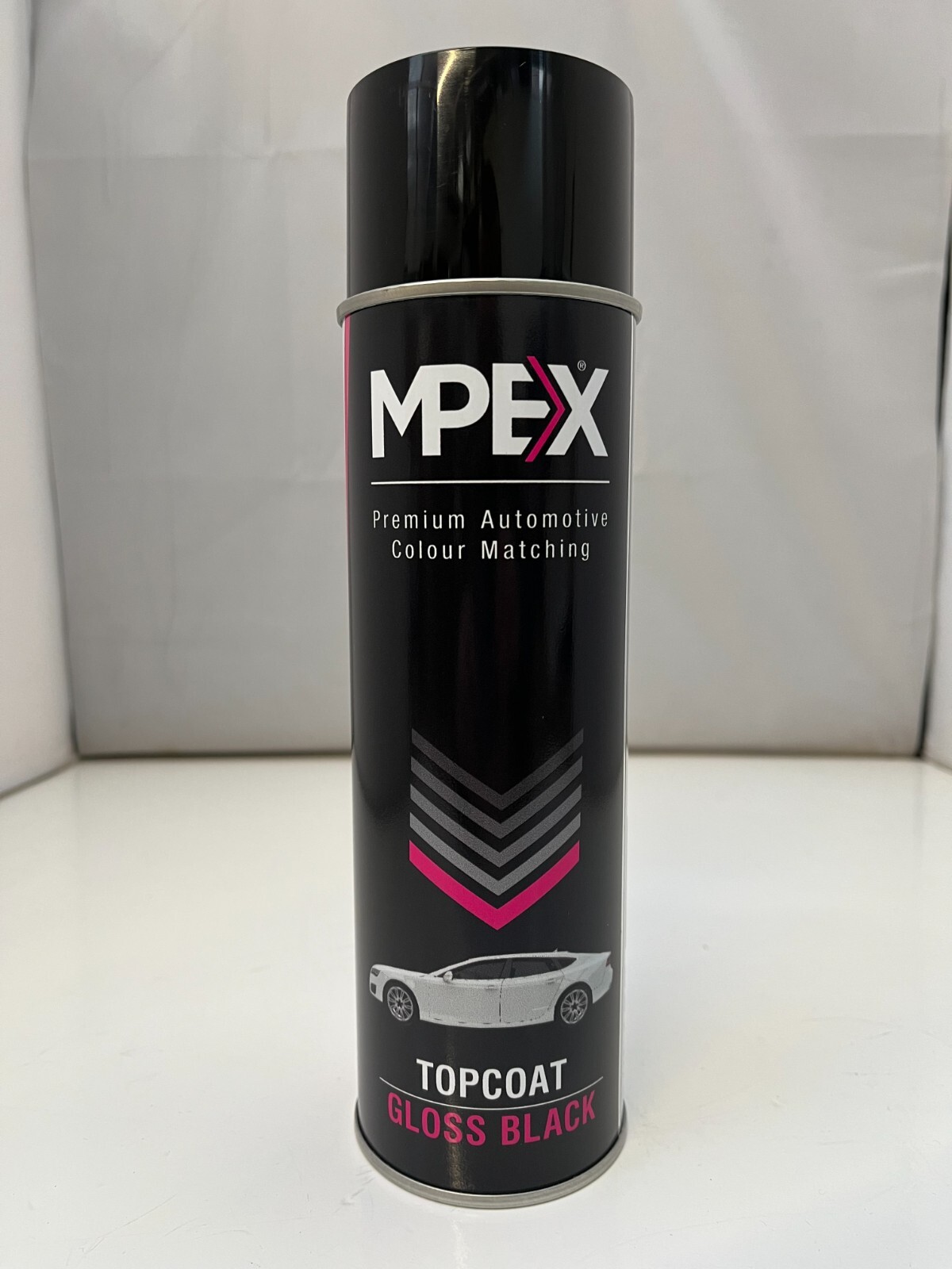 Mpex Gloss Black Spray Paint Aerosol Coating Fast Drying Multi Purpose 500ml