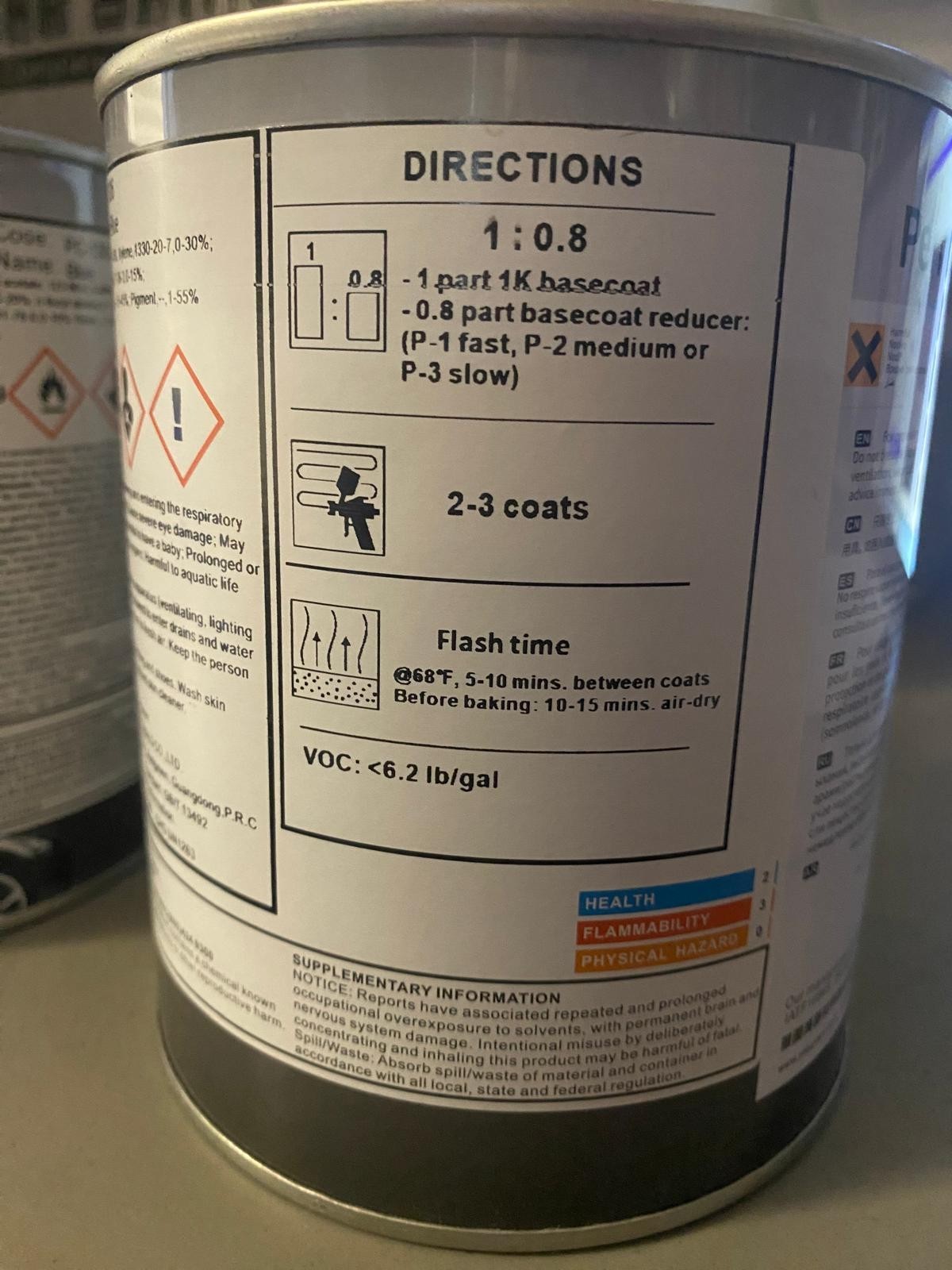 Perfecoat 1k Basecoat Toners – PC-1306 LAKE BLUE – 1 Quart