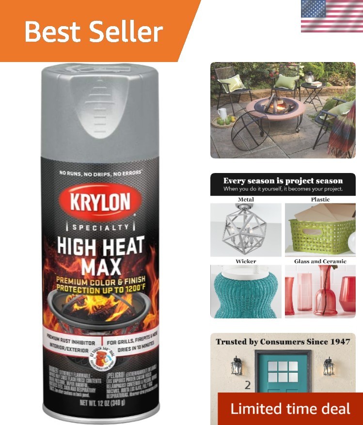High Heat Max, Aluminum, Gloss, 12 ounce