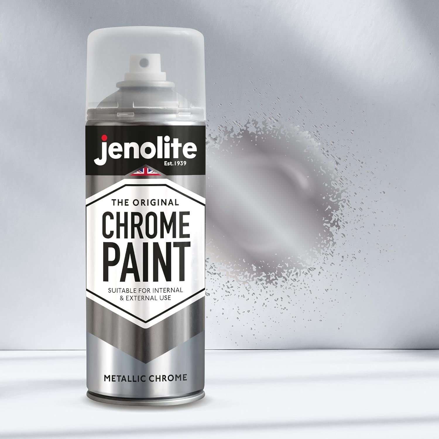 Aerosol Chrome Spray Paint – Reflective Finish, Great for Indoor/Outdoor Use