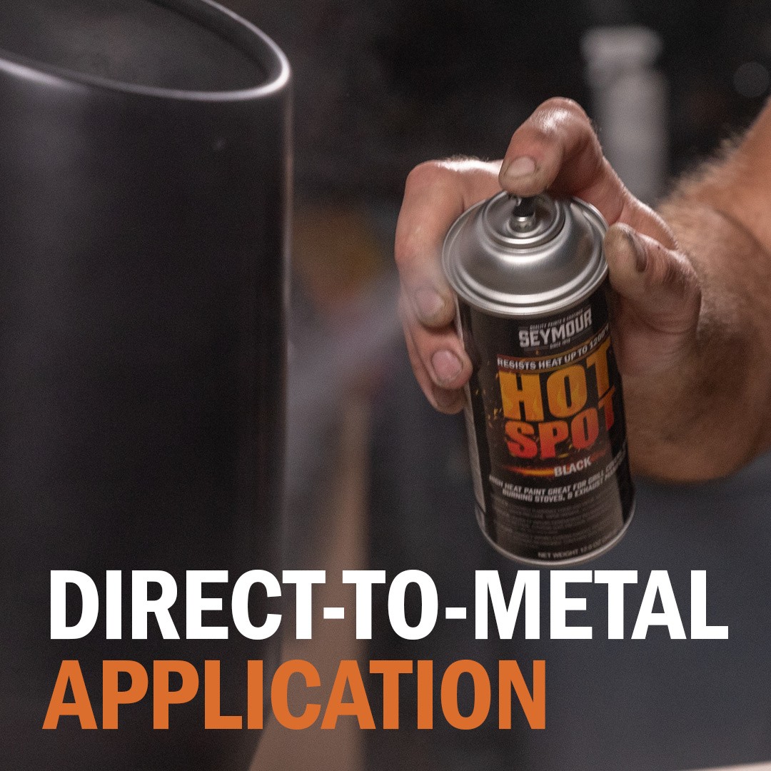 Seymour 16-1203 Hot Spot High-Heat Spray PaintBlack (12 oz)