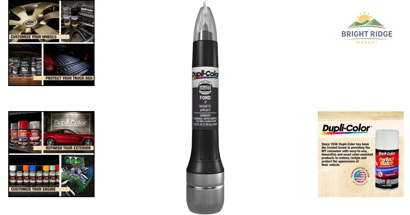 Acrylic Touch Up Paint Pen for Magnetic Gray, Fast-Drying and Chip Resistant