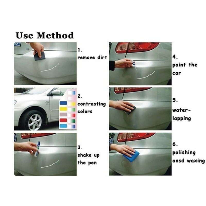 Auto Car Coat Paint Pen Touch Up Scratch Clear Repair Remover Colors Tool