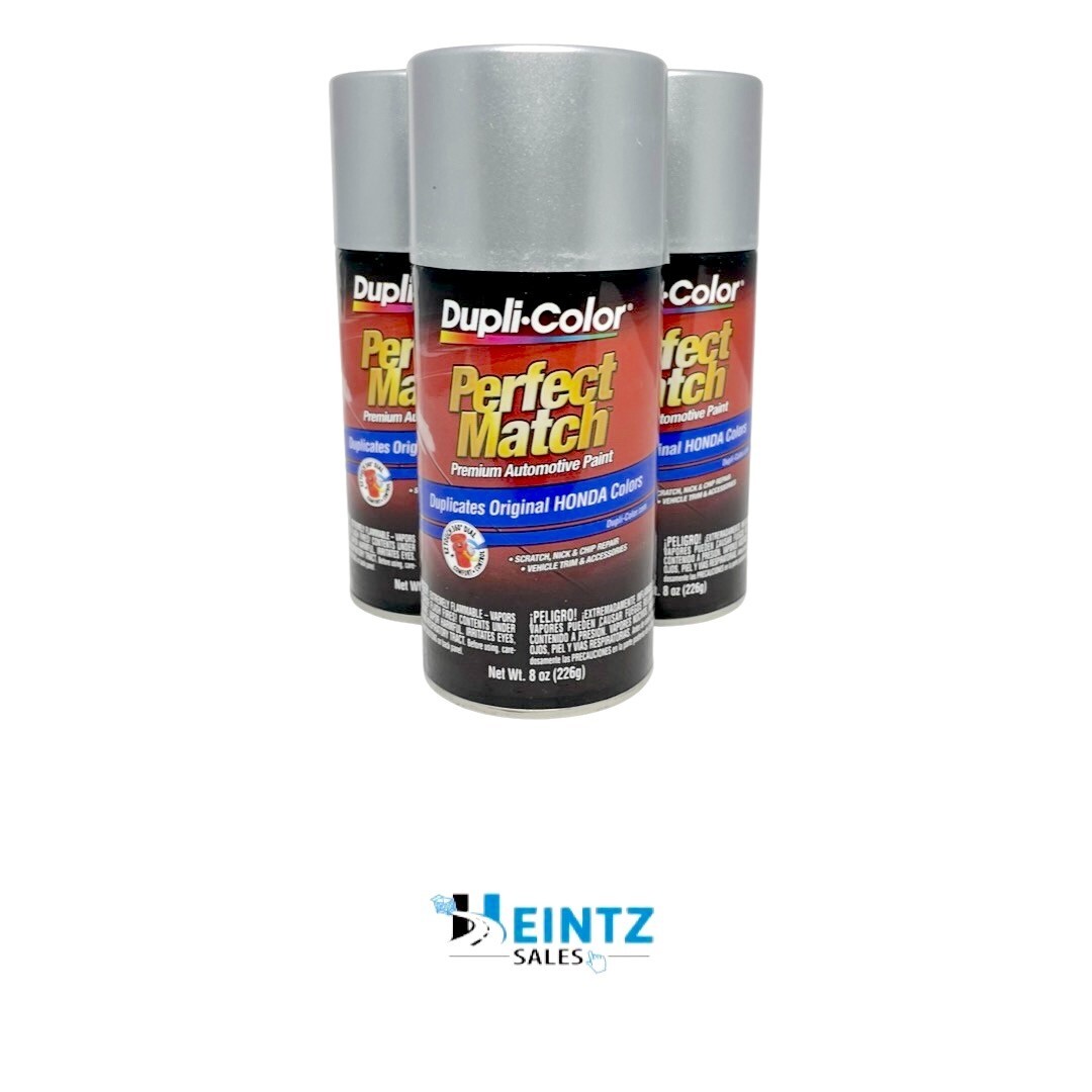 Duplicolor BHA0971 Perfect Match Honda Satin Silver Metallic NH623M 8oz (3 PACK)