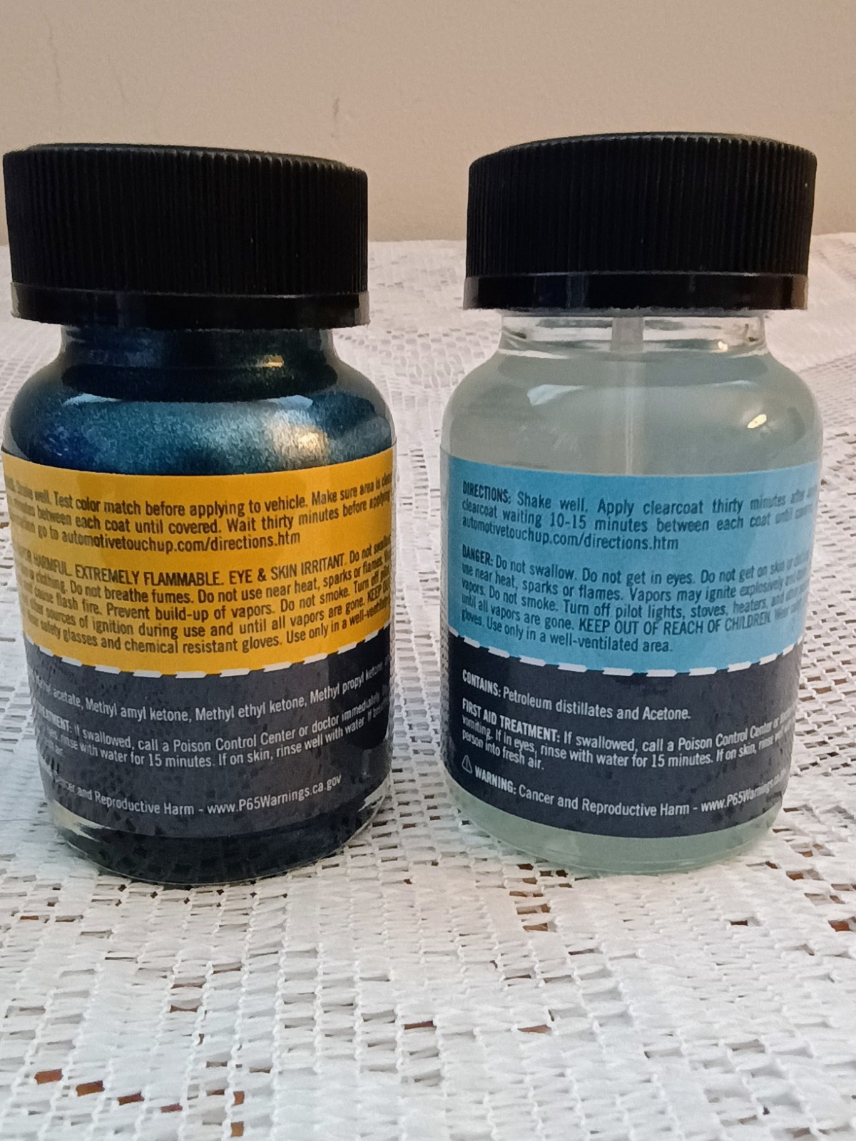 Microfinish Automotive Touchup Paint Honda BG57P + Clearcoat 2oz Brush In Bottle
