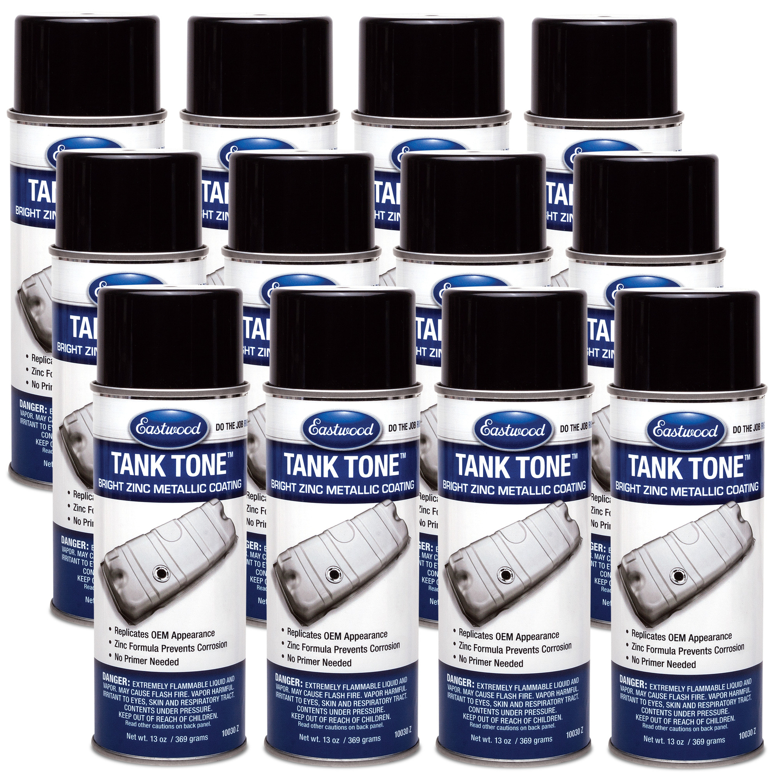 Eastwood Tank Tone Metallic Coating Gas Tank Spray Paint 13 oz. Aerosol 12 Pack