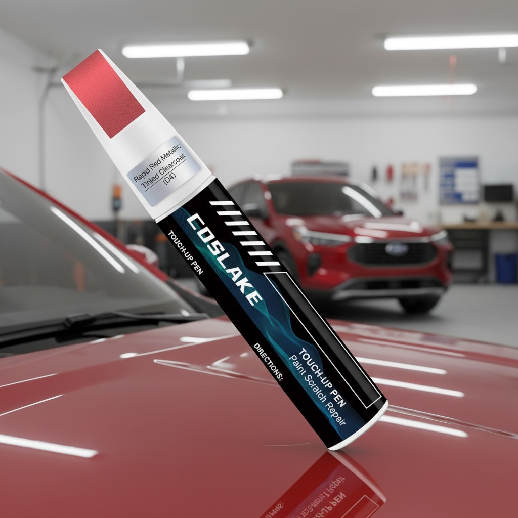 12 ml Rapid Red Metallic Touch Up Paint for Ford | Fast-Drying Scratch Remover
