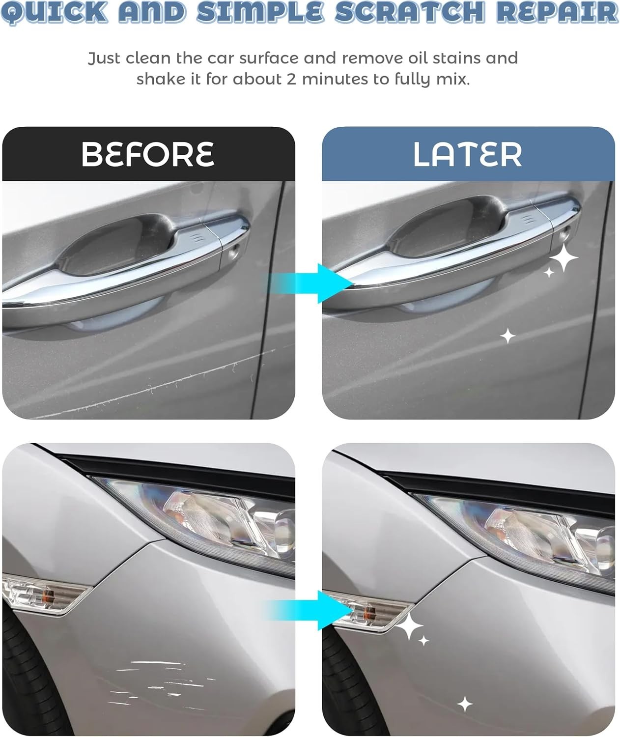 Car Paint Scratch Repair,Touch Up Paint for Cars,Car Accessories,Scratch Pens…