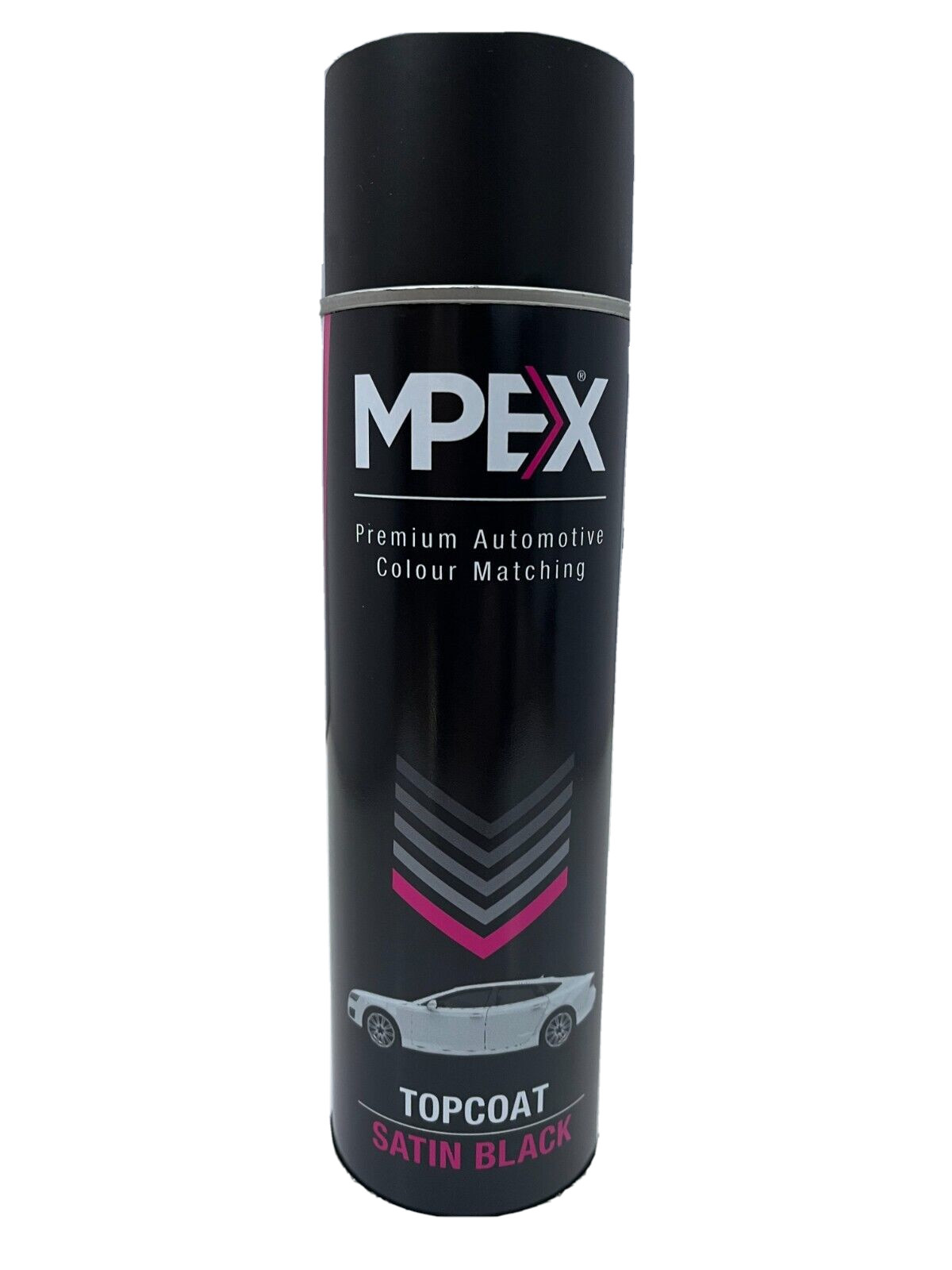 Mpex Satin Black Spray Paint Aerosol Coating Fast Drying Multi Purpose 500ml Can
