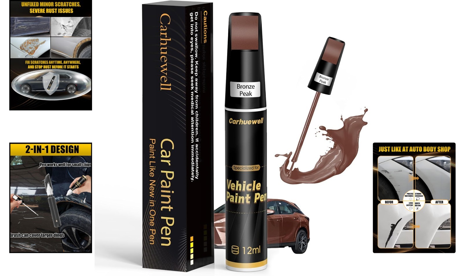 Bronze Touch Up Paint Pen – Effortless Scratch Repair for Automotive Surfaces