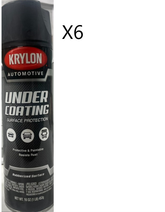 Krylon Rubberized Undercoating (6-Cans) FREE SHIPPING