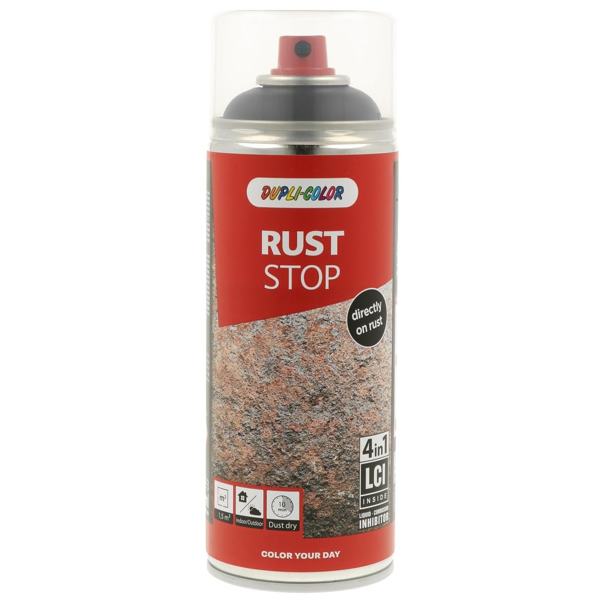 Rust Stop RAL 9005, Jet Black, Semi-Gloss 400 ml, Durable Rust Protection Sp…