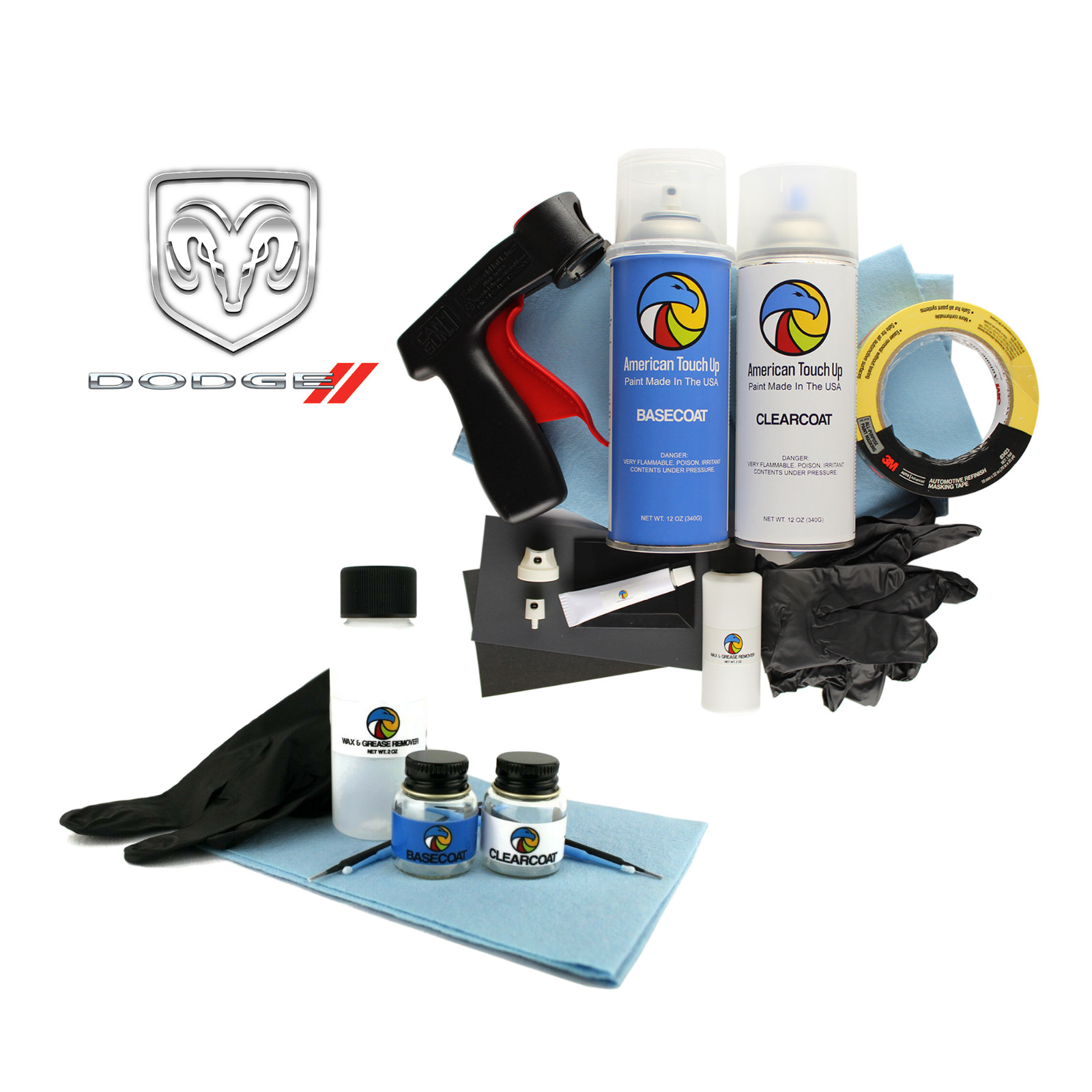 DODGE – Genuine OEM Automotive Touch Up/Spray Paint Kit SELECT YOUR COLOR CODE