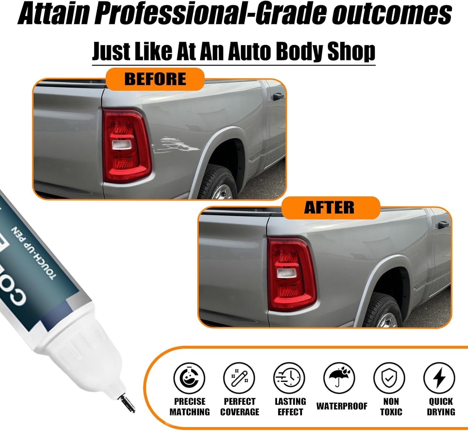 Touch Up Paint Kit For RAM PSC JSC Billet Silver Metallic Scratch Repair Kit