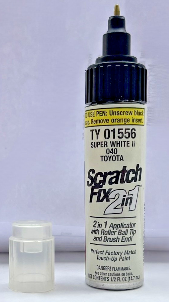 Dupli-Color Super White II TY 01556 Scratch Fix 2 In1 Paint Applicator~40 Toyota