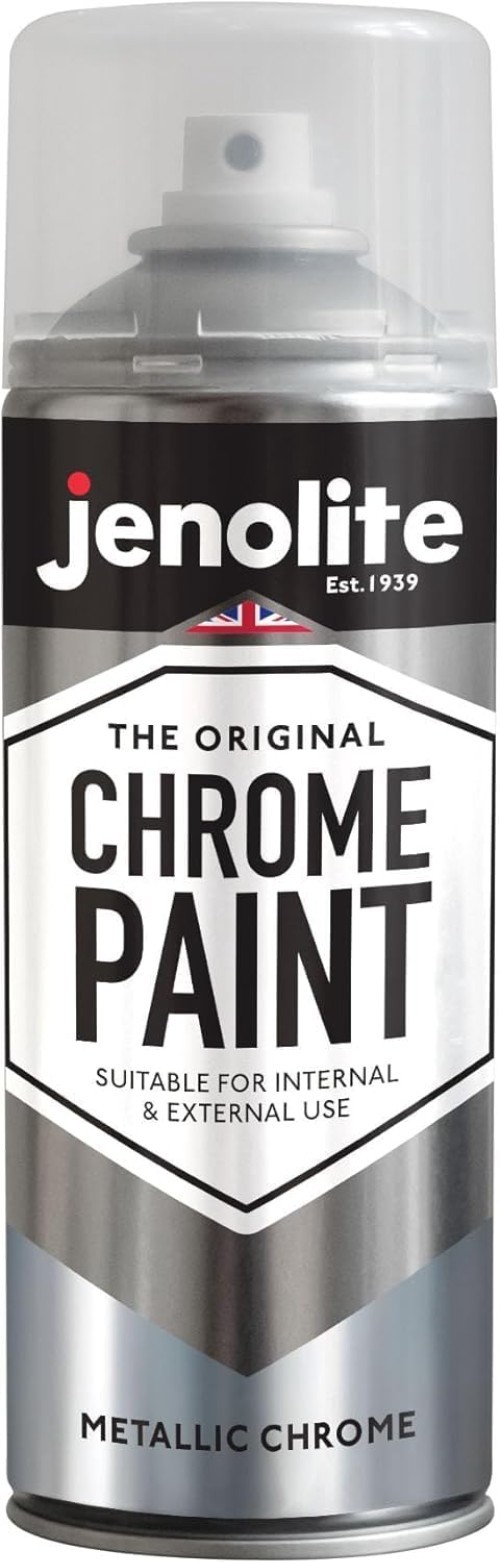 Aerosol Chrome Spray Paint – Reflective Finish, Great for Indoor/Outdoor Use