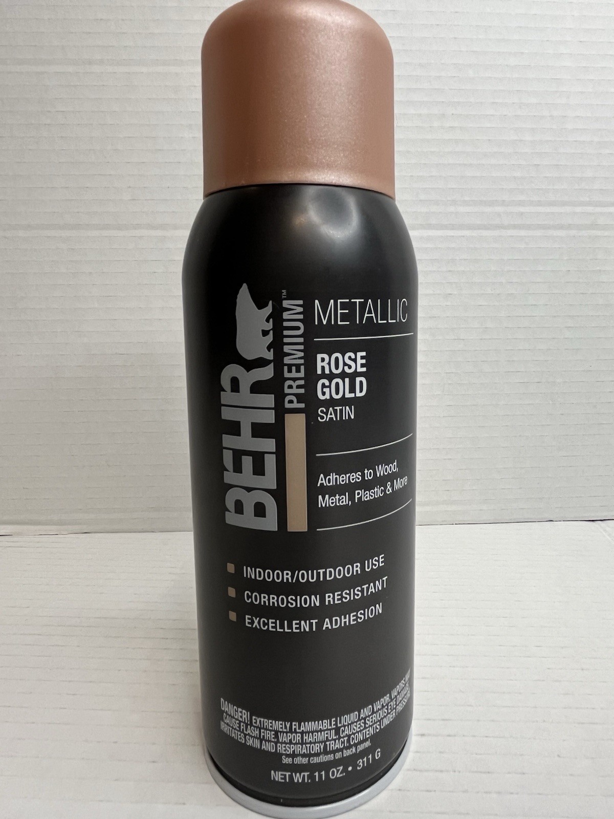 BEHR PREMIUM Rose Gold Satin #SP-210 Interior Exterior Metallic Spray Paint 11oz