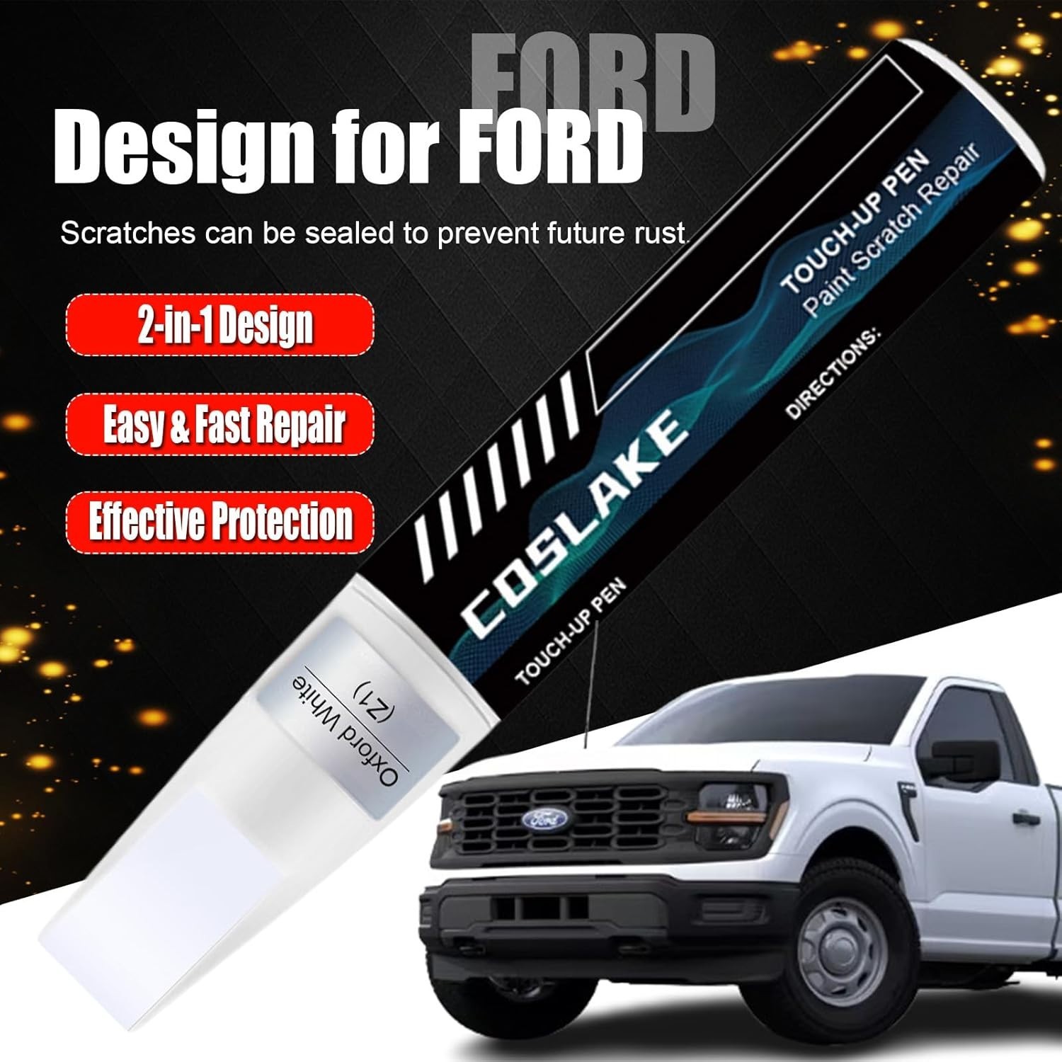 Professional Quality Ruby Red Touch Up Paint for Ford – 12ml Scratch Repair Kit