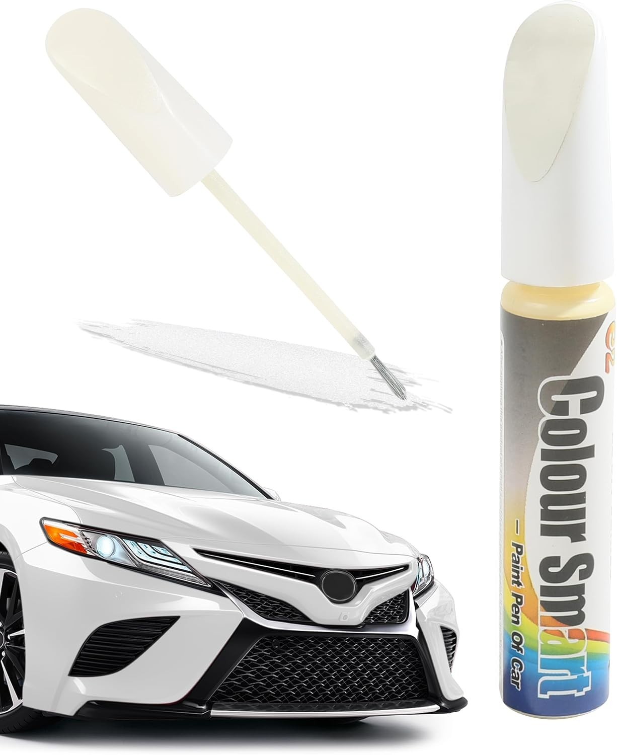 1 Oz Fast-Drying Touch Up Paint Pen for Car Scratch Repair – Gloss White Finish