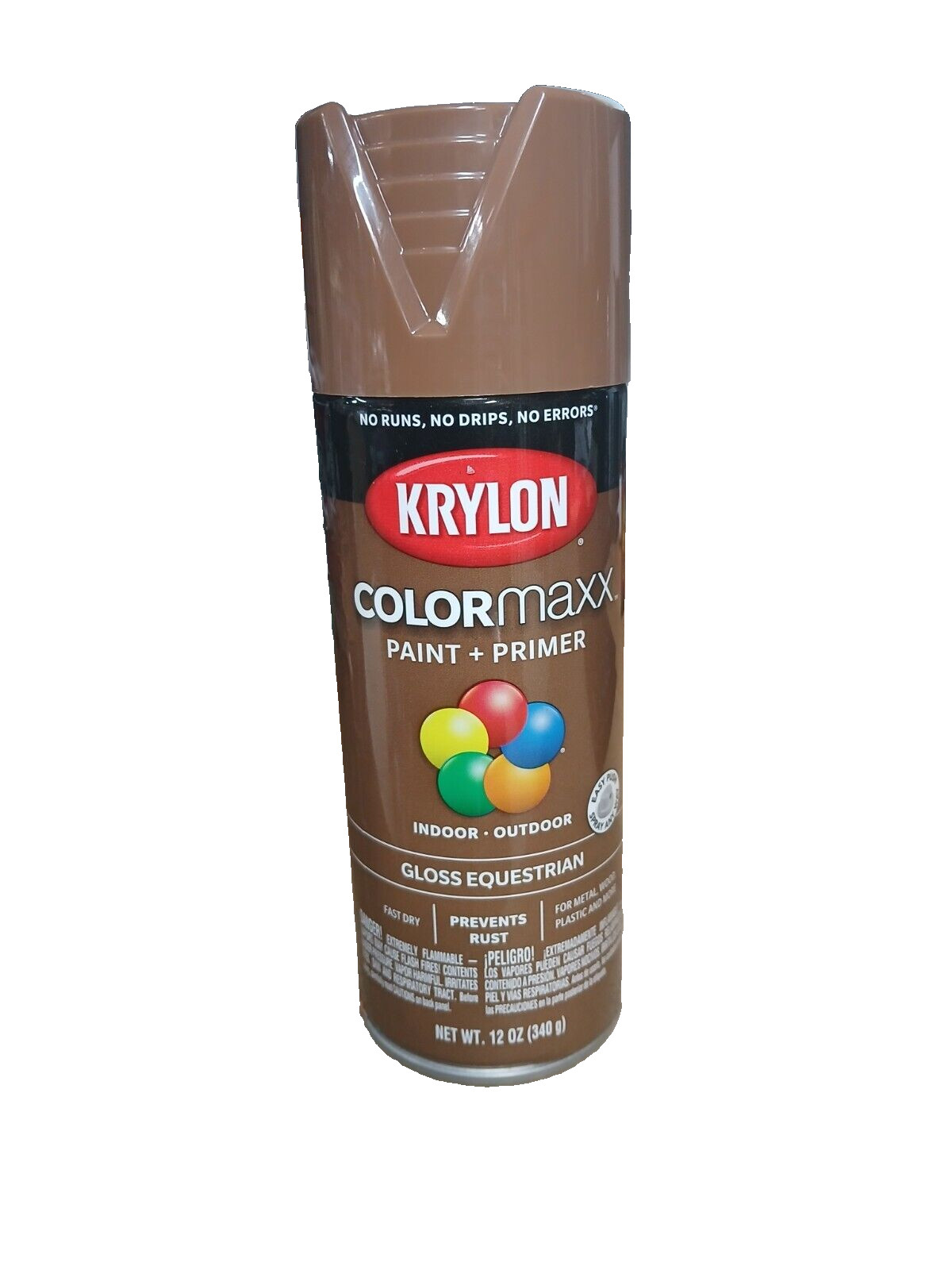 KRYLON COLORMAXX PAINT+PRIMER GLOSS EQUESTRIAN 5518 SPRAY PAINT FREE SHIPPING