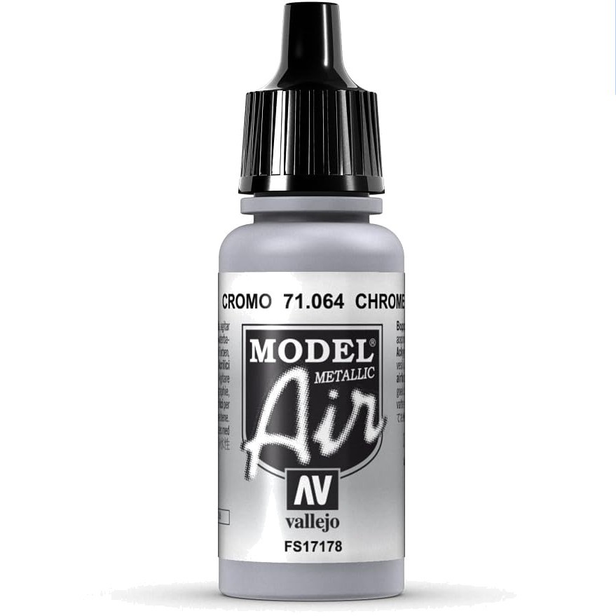 Metallic Chrome Acrylic Paint, 17ml with Glow – Perfect for Airbrush Art
